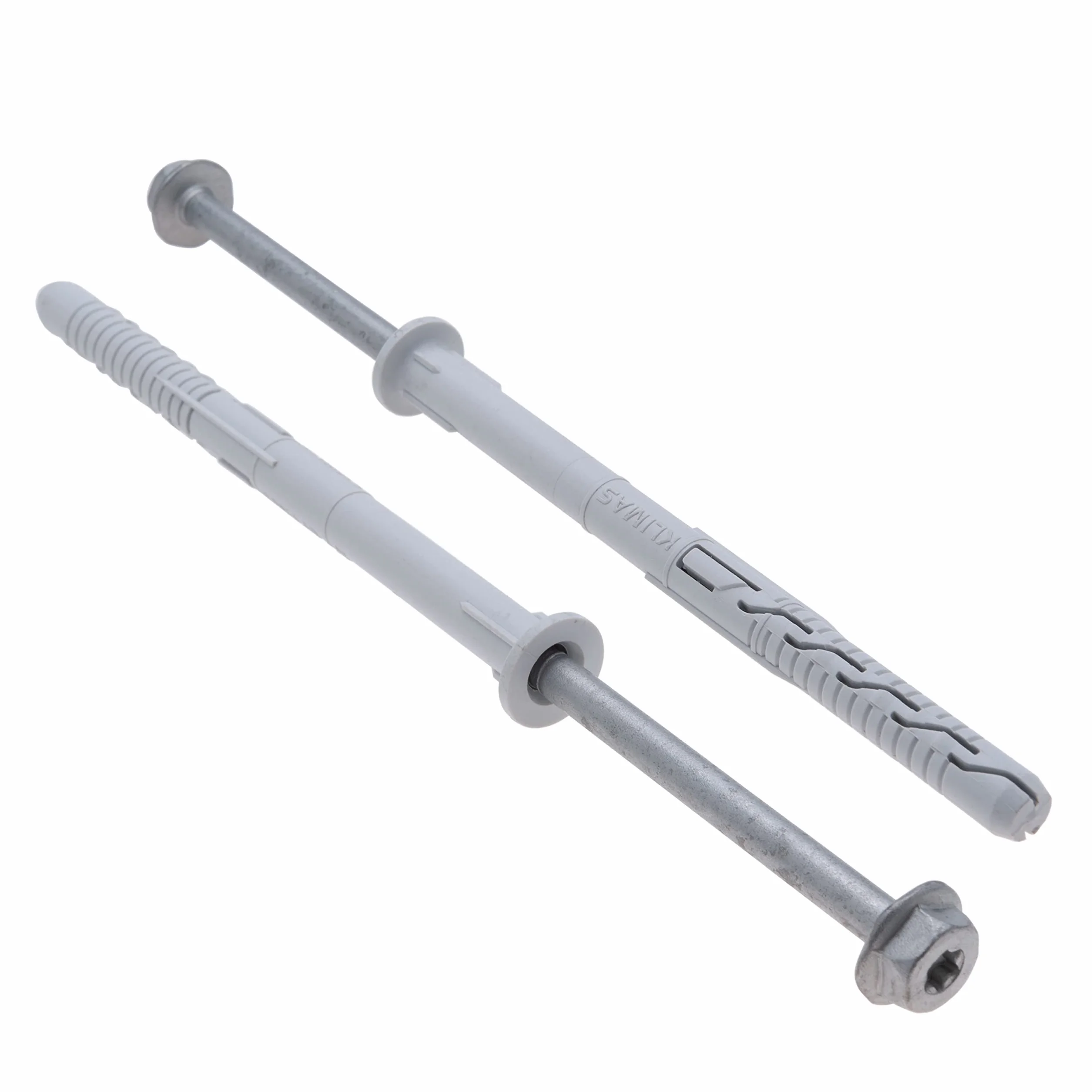10x140 Vis Bouchon Fast-K Torx Hexagonales et Keple 25 Packs de vis de Fixation Murale avec vis à Béton en Acier Inoxydable Vis d'ancrage Mural et Ensemble de Chevilles de Fixation Murale pour Briques