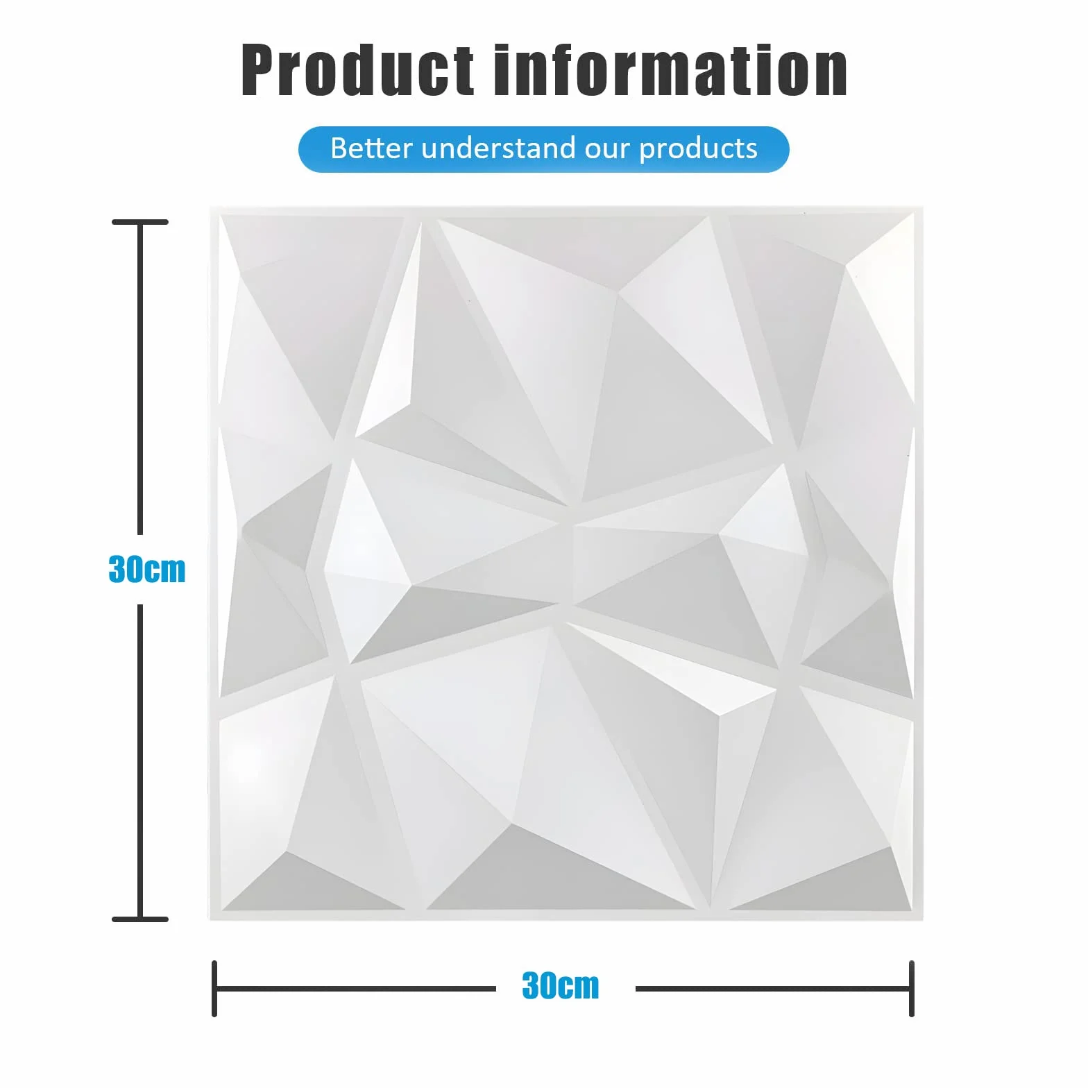 LeapBeast Lot de 12 Panneaux Muraux Texturés 3D,Dalles Murales Décoratives Salon,pour décoration murale intérieure en blanc, décoration murale en PVC