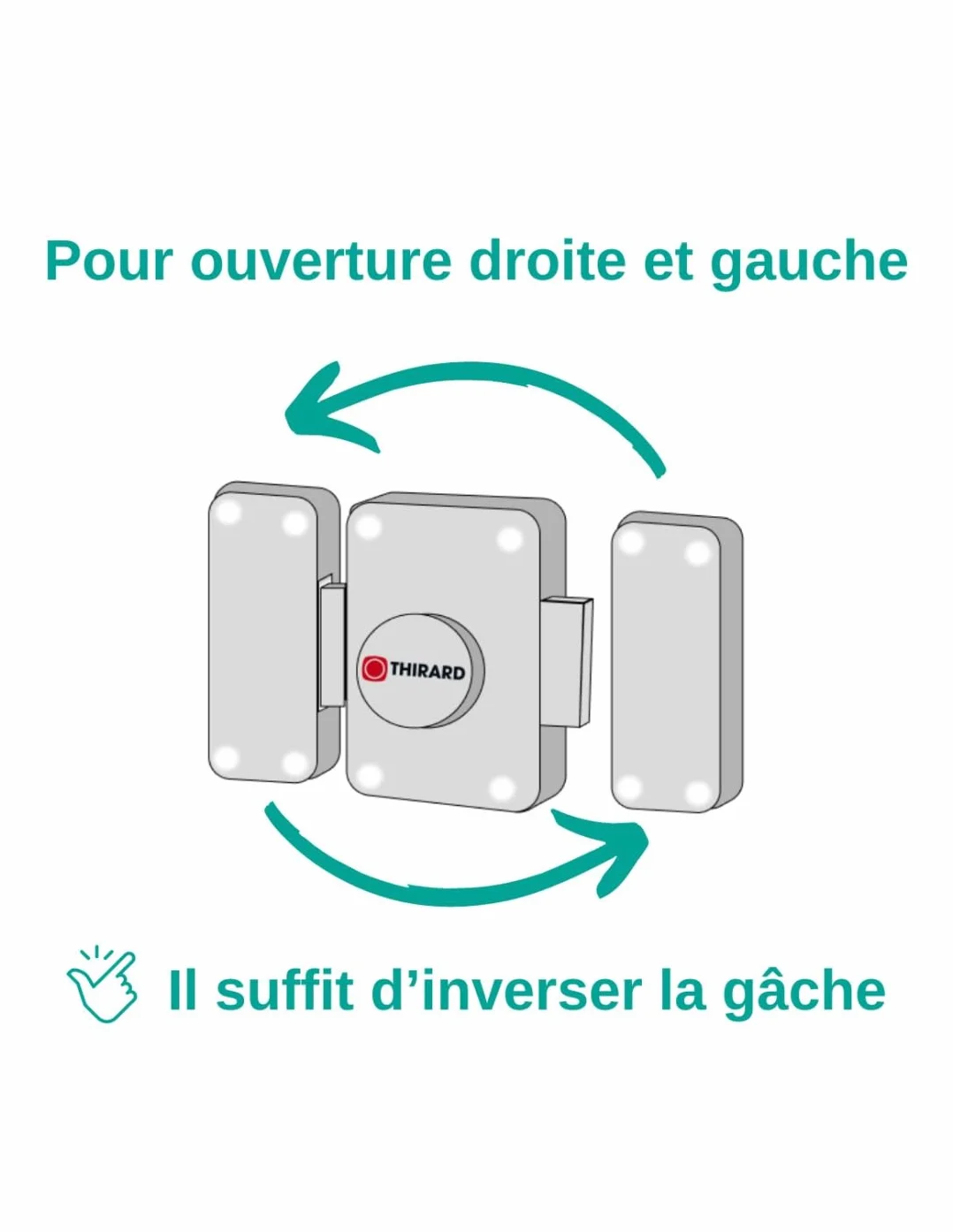 THIRARD - Verrou Cylindre à Bouton Corvette pour Porte d'Entrée - Cylindre Laiton 50 mm - Ø 23 mm - Acier - 3 Clés Crantées - Sécurité Domestique - Époxy Bronze - Hauteur 90 mm - Largeur 60 mm