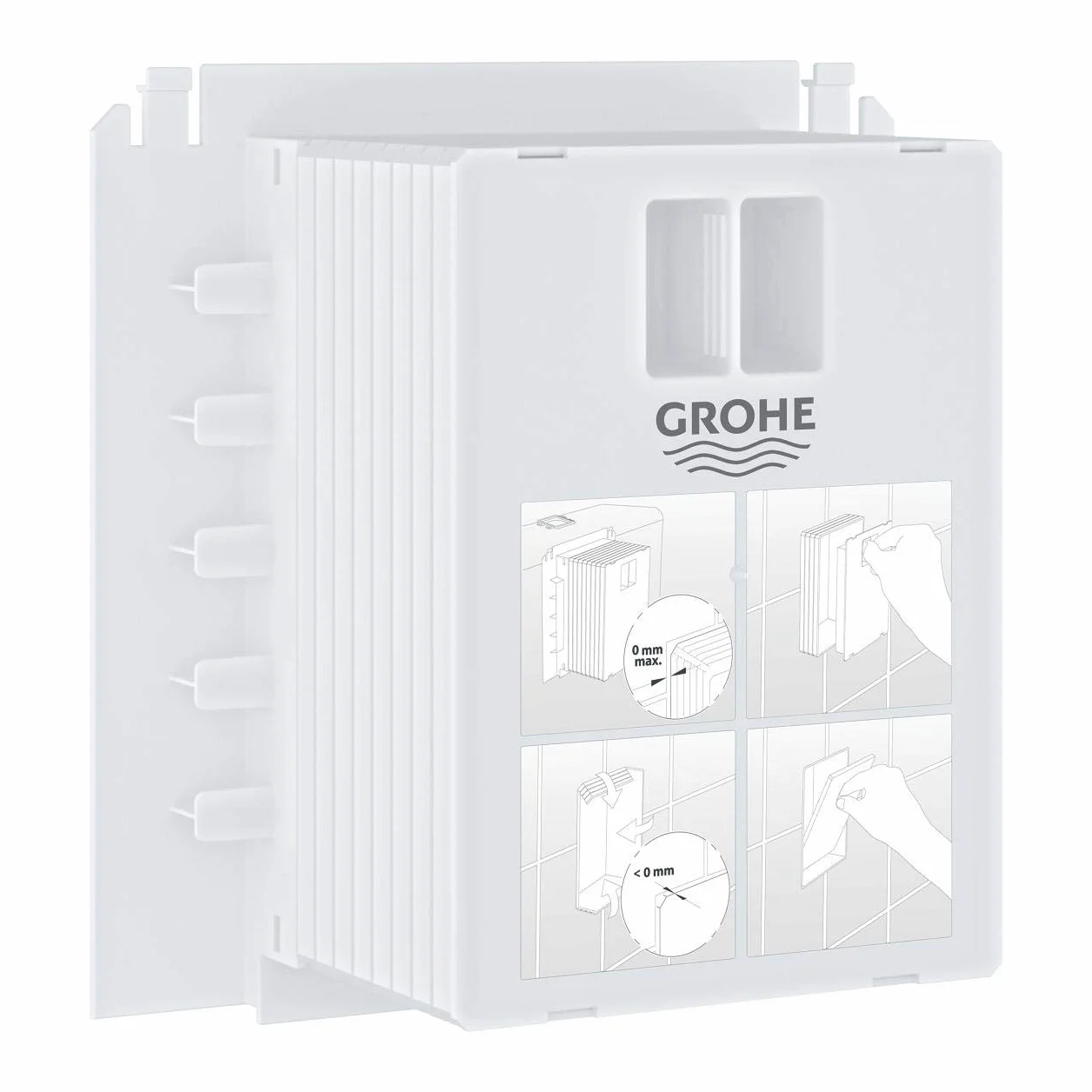 Grohe /Wc Trappe/pour Les Petites Abdeckplatten, S/40911000, Argent