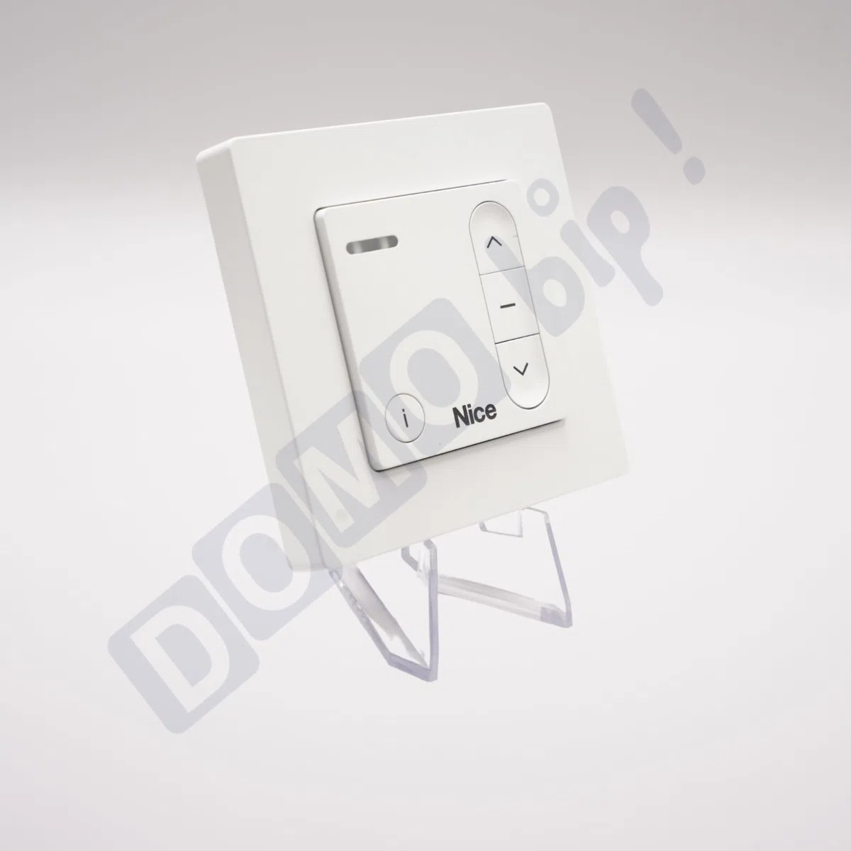 Nice - Télécommande murale Domì w1 - Emetteur mural bidirectionnel pour volets roulants - Fréquence 433.92 mhz - 3 boutons - Remplace l'ancienne gamme ERA W1 + 1 Porte-clés DOMOBIP