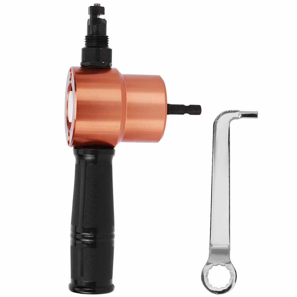 Oumefar Grignoteuse en Métal, Grignoteuse de Tôles à Double Tête Grignoteuse Adamant Grignoteuse Puissante pour la Coupe de Forage