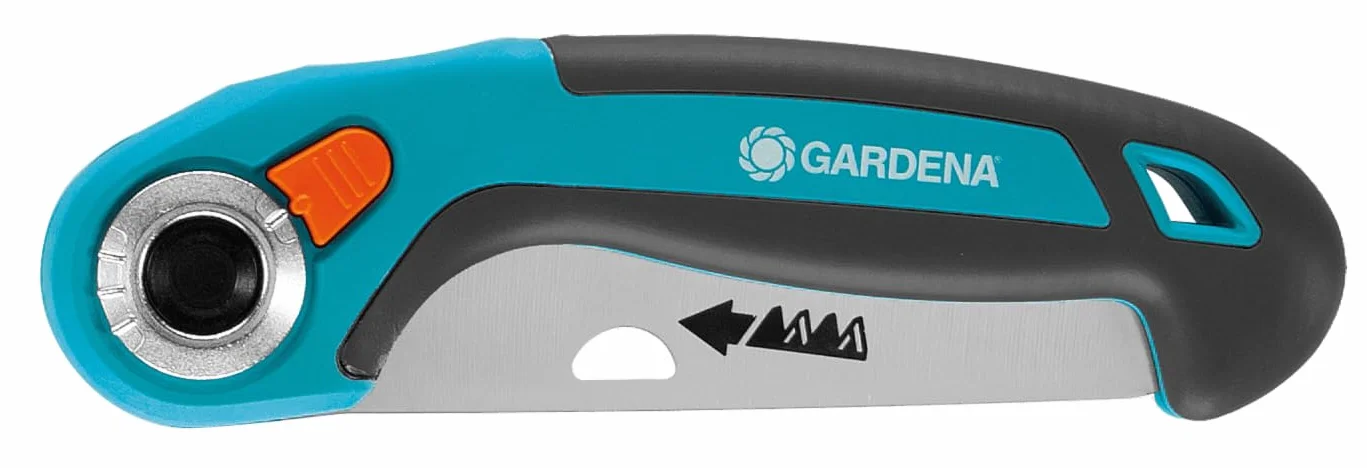 Gardena Scie xe0 xe9laguer repliable 135 P : scie pratique en acier xe0 ressort de qualitxe9, excellentes performances, coupe prxe9cise, forme de poignxe9e coudxe9e (8742-20)