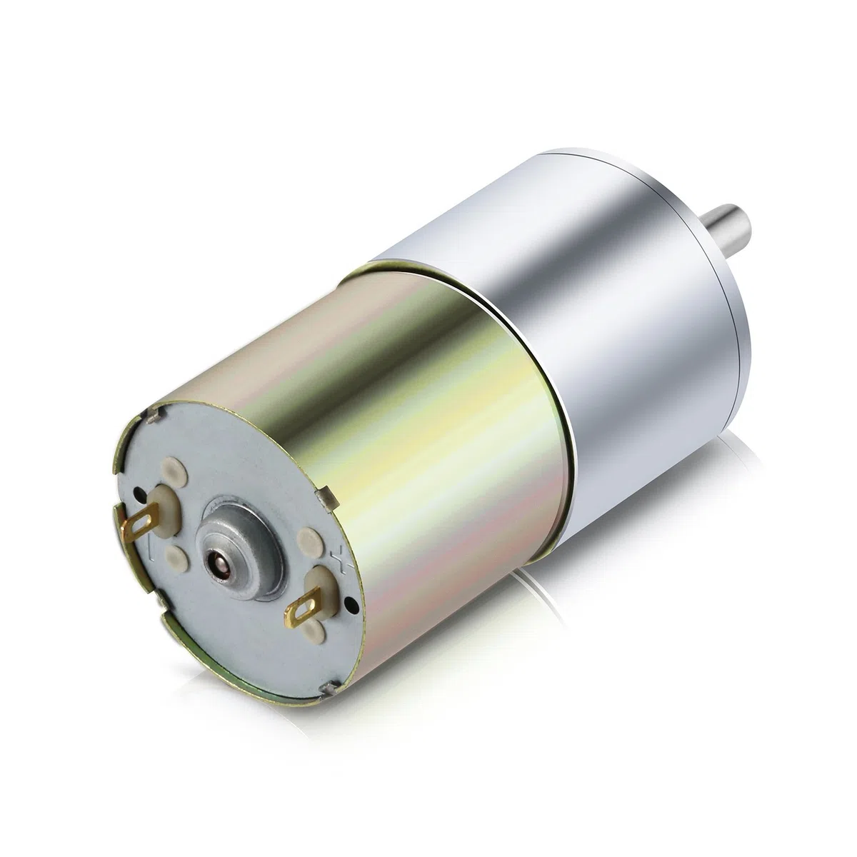 Moteur à engrenages CC 12 V 100 tr/min, couple élevé, micro réducteur de vitesse, arbre de sortie centré 37 mm de diamètre