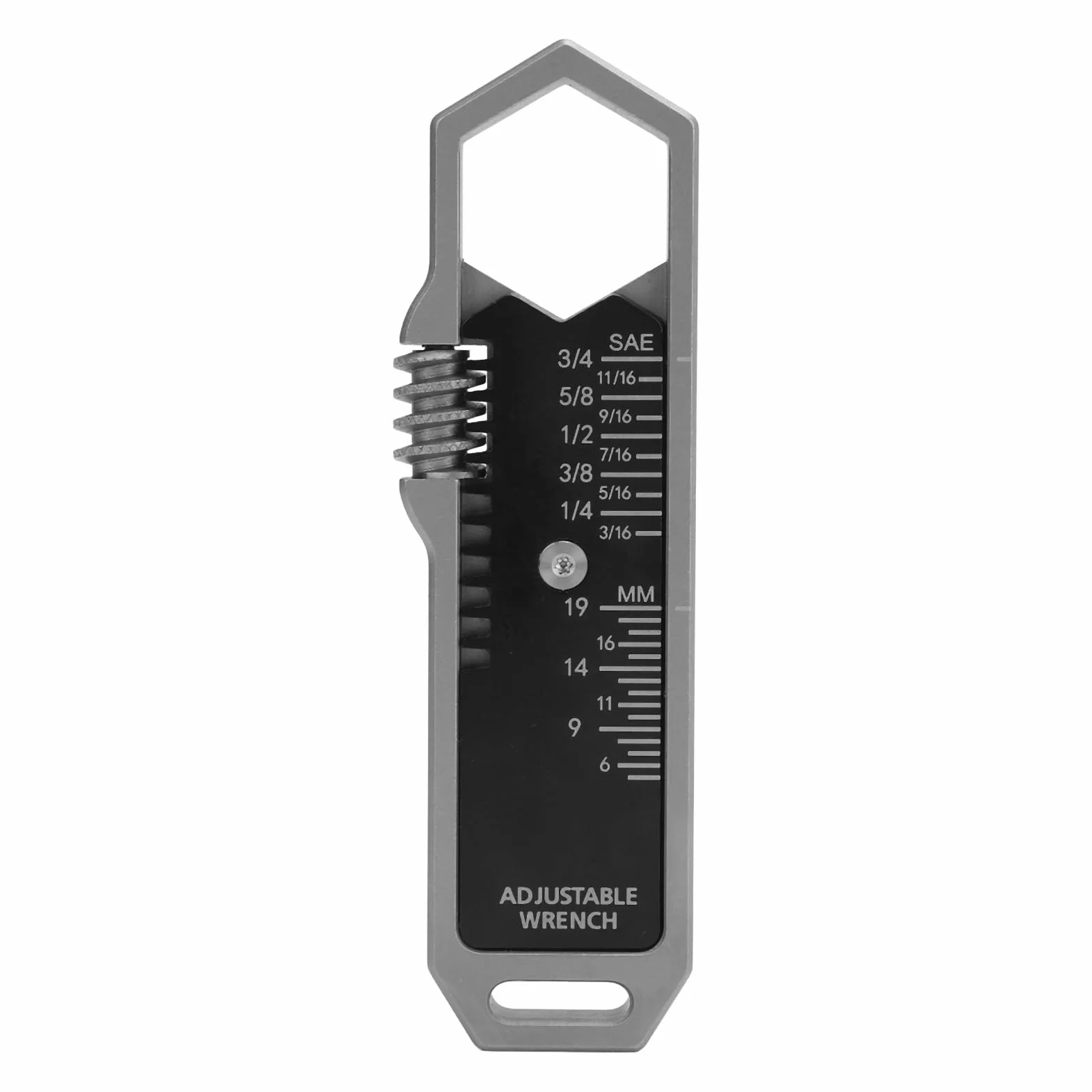 YWBL-WH EDC Treer Réglable Small Multitool Wrench Nail Epuller Keychain Tool for Woodworking Garage