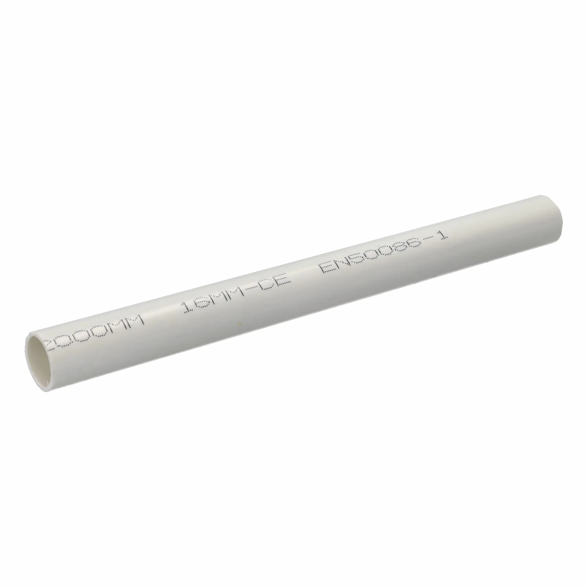 Jandei - Lot de 10 tubes pour câbles en PVC rigide blanc d'une longueur de 1 mètre. Diamètre 16 mm. Couverture de câble avec agrafes de fixation, coude à 90 degrés, manchons et courbures d'assemblage.