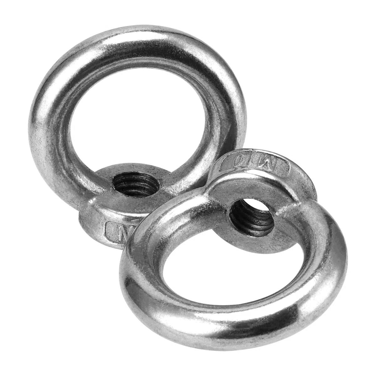 Lot de 10 Écrous à Anneau M12 en Acier Inoxydable, Anneaux de Levage, Vis à Œillets Filetées, Écrous à Œillets, pour Accessoires de Levage