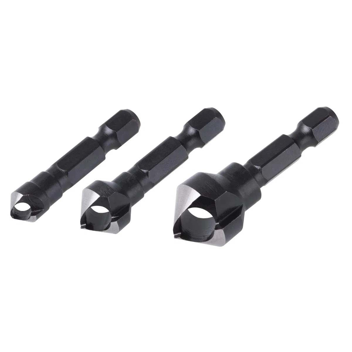 wolfcraft 4375000-3 Fraisoirs à noyer pour tête de vis - Diamètre 8 12 16 mm - Acier WS