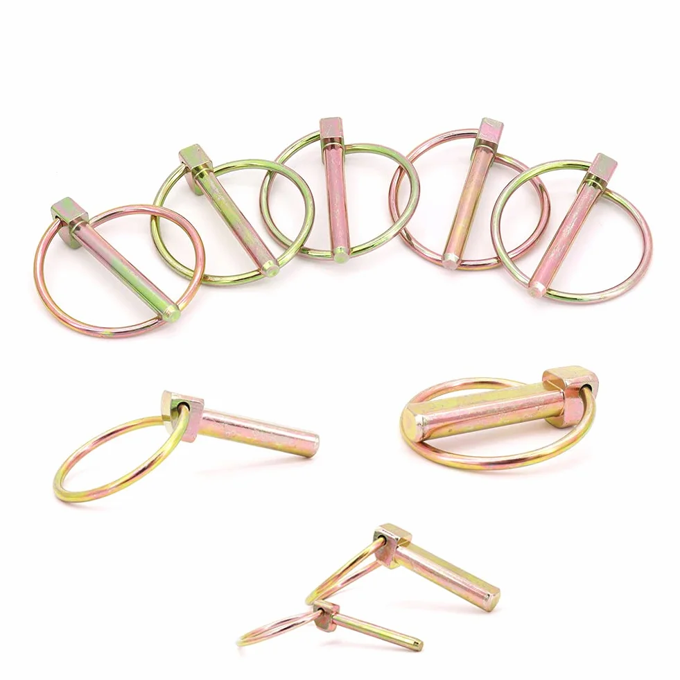 Goupille Clip, 50 Pièces 4 Tailles Assortiment de Goupilles Clips pour Remorque de Tracteur Agricole