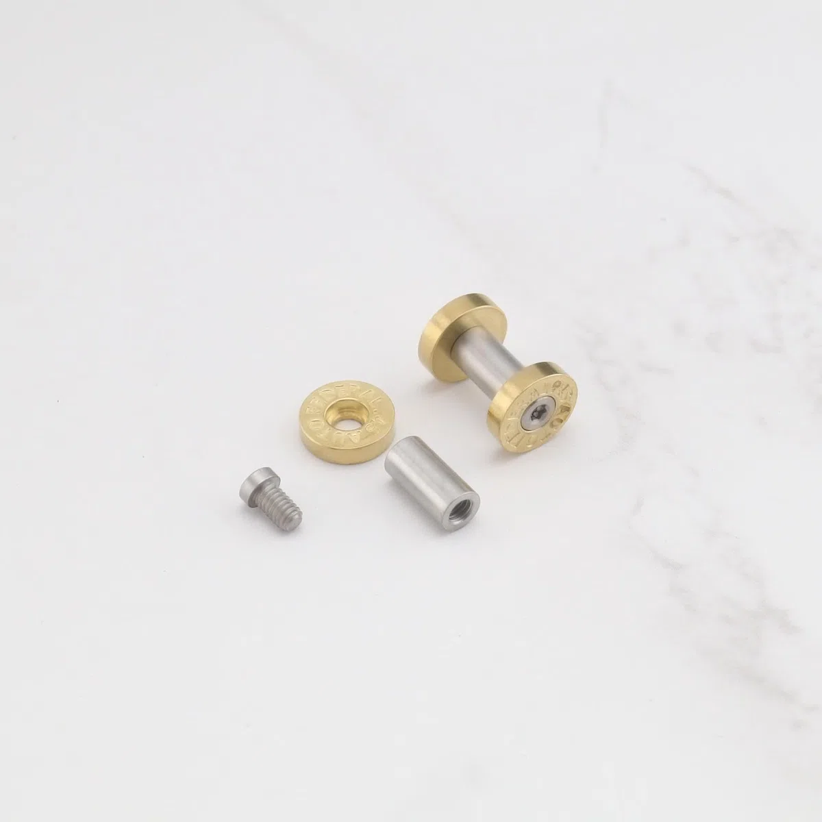 10 Pièces M4 Poignée Vis Écrous Poignée Boulon Rivets Vis Acier Inoxydable Arbre Rivets pour Tactique Conduite Couteaux Longueur Totale 12mm