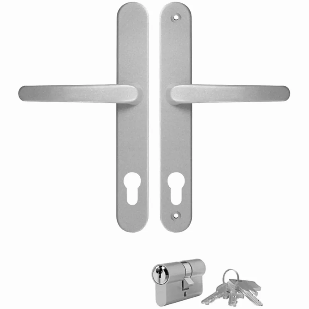 Porte d entrée anthracite 108x208 cm PVC