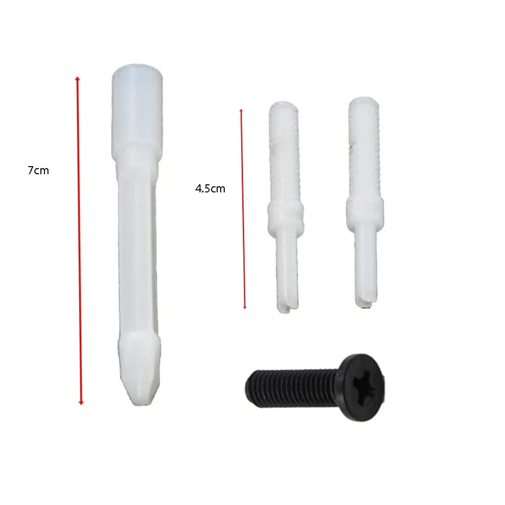Bouton poussoir double et court WC D2D chromé multicolore 822043001 Compatible avec chasse d'eau