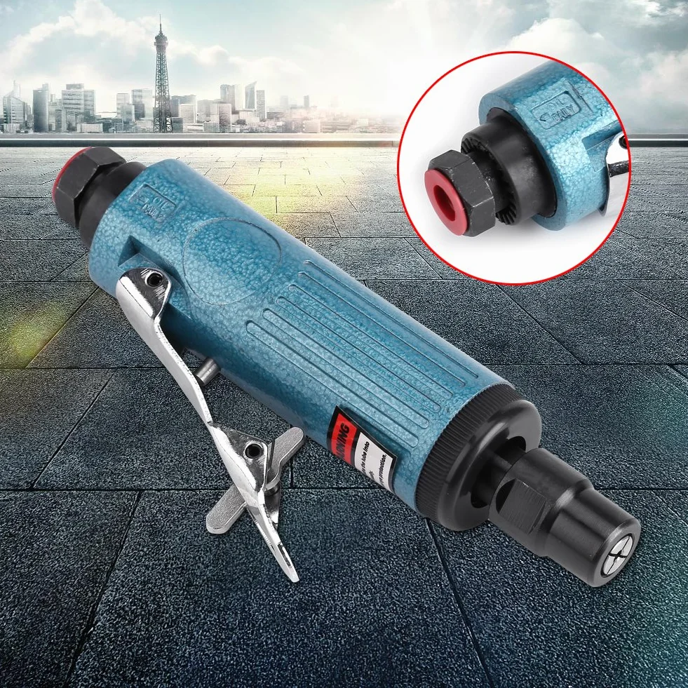 Meuleuse pneumatique 1/4" 3 mm pour m¨¦tal plastique bois polissage meulage d¨¦grossissage portage finition nettoyage travail pr¨¦cision atelier industrie bricolage professionnel artisan