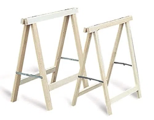 Tréteau pliant bois hêtre 750x750mm - MERCIER - 416