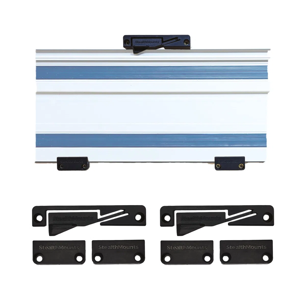 StealthMounts Support de rail – Lot de 2 | Support de rail de guidage pour scie à rail | Support de guide de scie à rail | Rangement de scie à rail | Organiseur de guide de scie à rail | Fabriqué au
