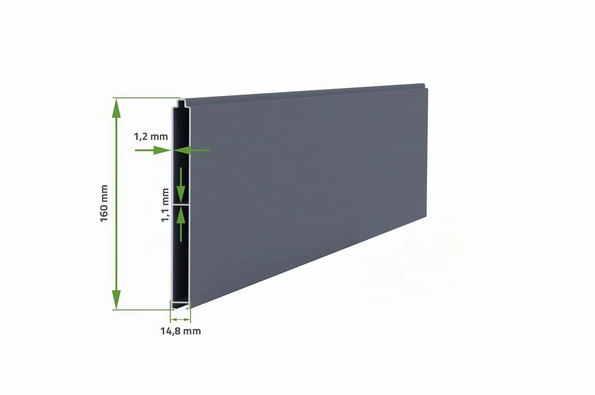 Casanoov - Portail Battant Aluminium VELETA - 350 x 176 cm - 3,5 m x 1,76 m - 6,16 m² - Gris Anthracite RAL 7016 - Motif Nature - Deux Vantaux - Résistance Vent 55 km/h - Kit Complet Serrure Barillet