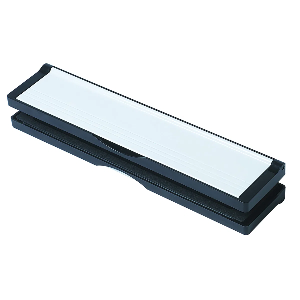 Keypak Boîte aux lettres à manches de 30,6 cm - Convient aux portes en uPVC, composite et bois de 20 à 40 mm (noir/blanc)