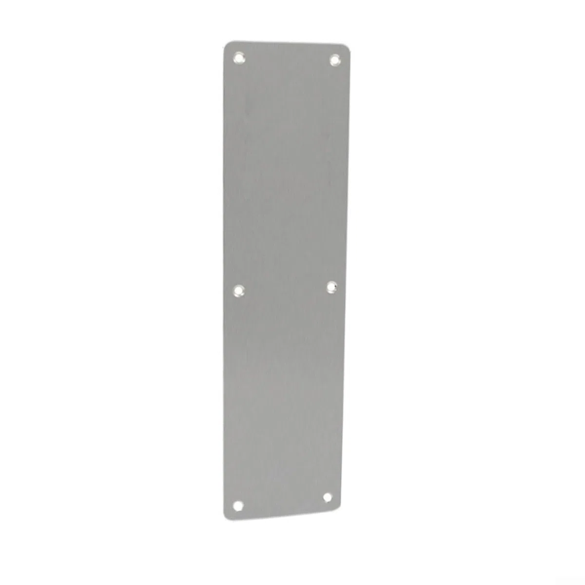 Plaque Hle en acier inoxydable robuste - 300 x 80 mm - Pour porte coulissante en bois - Argenté (sans poignée)