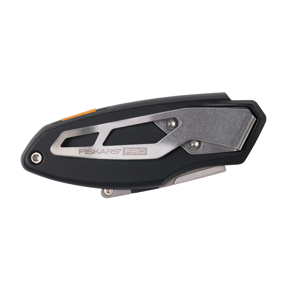 Fiskars Pro Cutter Pliant Universel Compact, Longueur 12 cm, Acier Inoxydable/Plastique, Noir/Orange, CarbonMax, 1062939