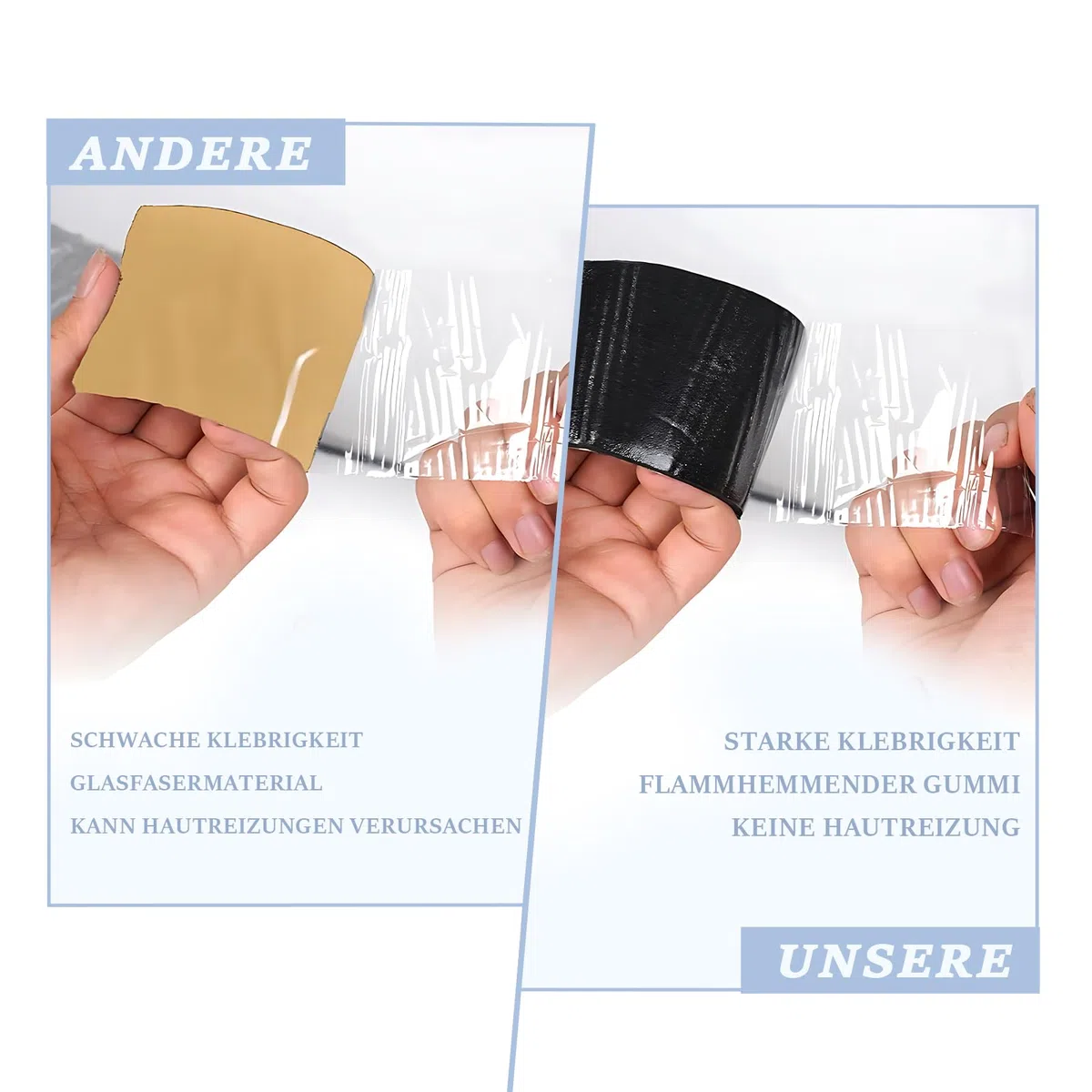 Lot de 2 rouleaux de film isolant autocollant pour tuyau d'extérieur, 20 m x 50 mm, kit d'isolation en mousse et feuille d'aluminium pour protection contre le gel en hiver, conservation de la