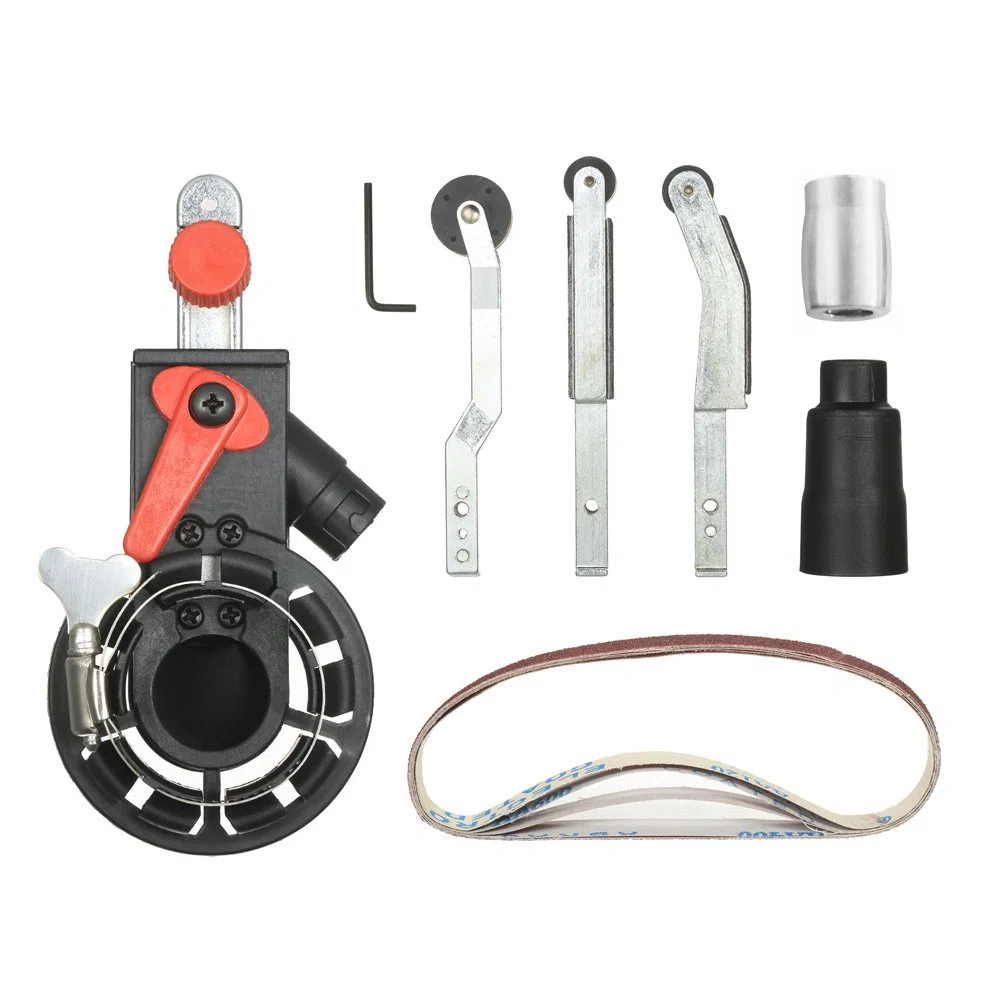 Lime électrique, Ponceuse Pneumatique, Lime à Doigts, Multifonction Ponceuse à Bande Joint M14 pour Meuleuse D'angle Électrique 115mm et 125mm