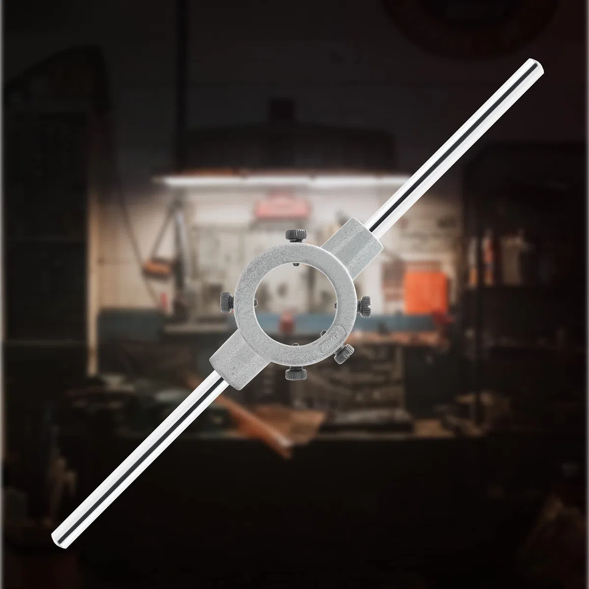 Clé à poignée ronde de 55 mm, support de poignée de clé à matrice réglable, poignée de support de matrice à filetage robuste (métrique, M22-M26)