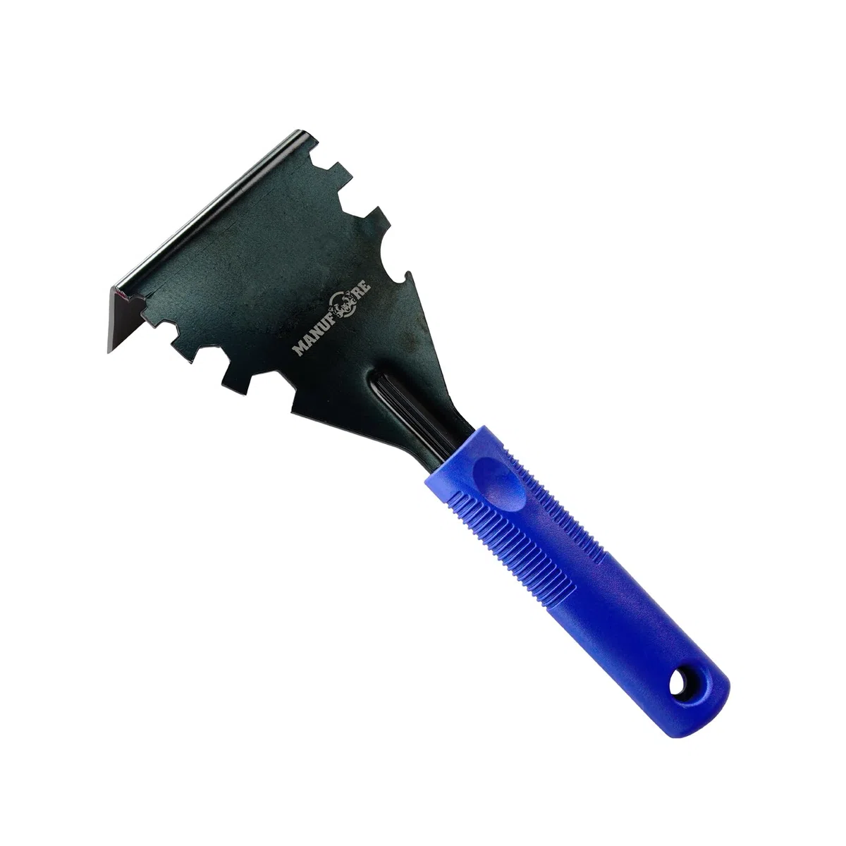 MANUFORE Arrache-moulure/Pied de biche multifonction – Outil de démolition pour plinthes, planchers en bois, cadres de porte et carreaux (Bleu)