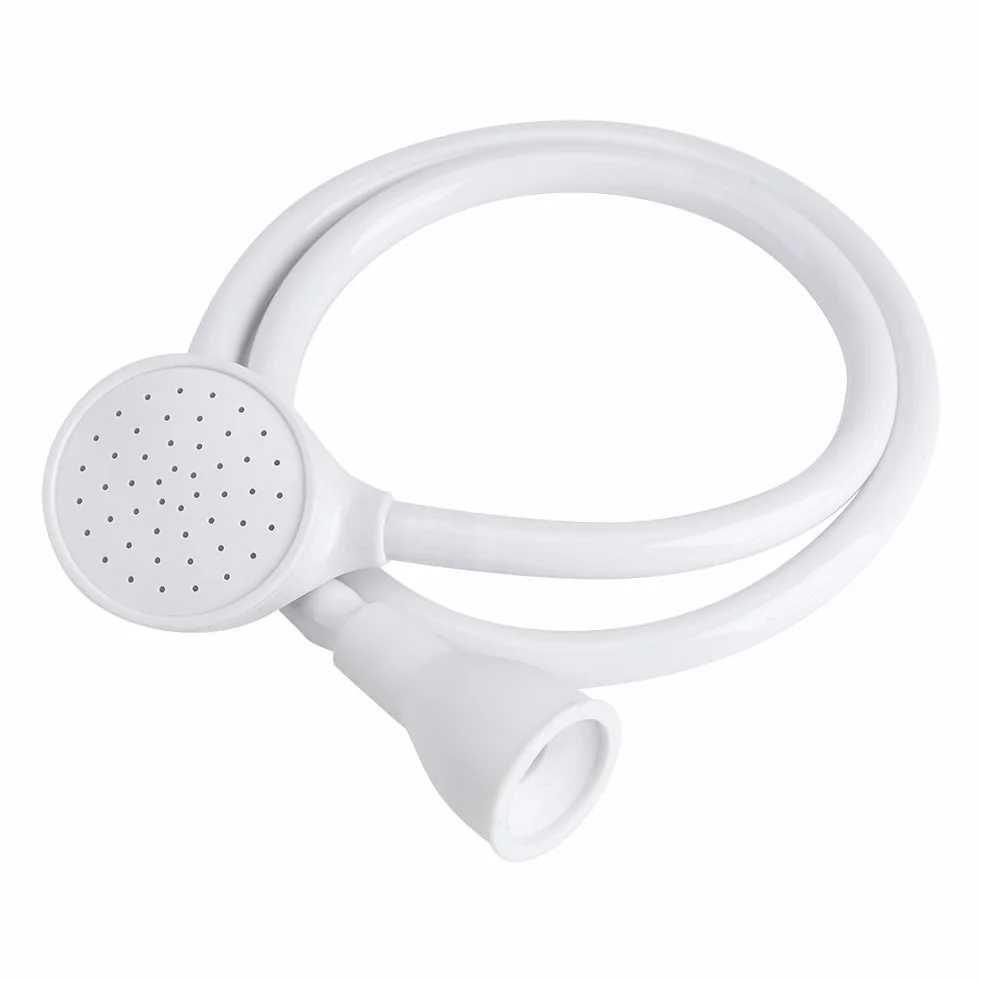 Tuyau de Pulvérisation d'évier, Tuyau d'évier en Caoutchouc Portable, Pulvérisateur de Robinet, Fixation de Tuyau d'évier, Accessoire de Douche pour Lavage de Chien, pour Le Bain(Tête Unique)
