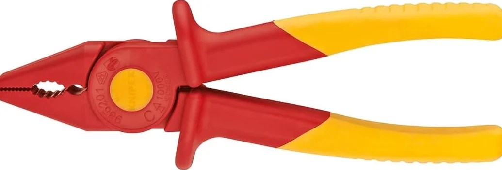 Knipex Pince de préhension en plastique isolante plastique avec zone en plastique souple assurant une bonne prise en main 180 mm, 98 62 01