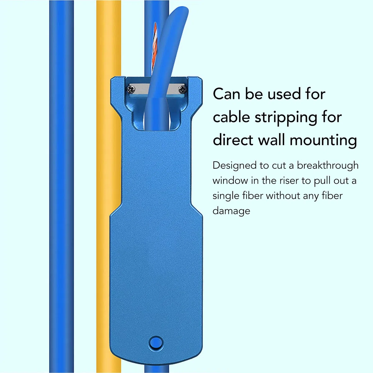 ViaGasaFamido Outil de Dénudage Fibre Optique Professionnel Dénudeur de Gaine et Tube de Faisceau Longitudinal pour Préparation Épissure et Sertissage Câble Télécom Dénudeur Précis et Fiable