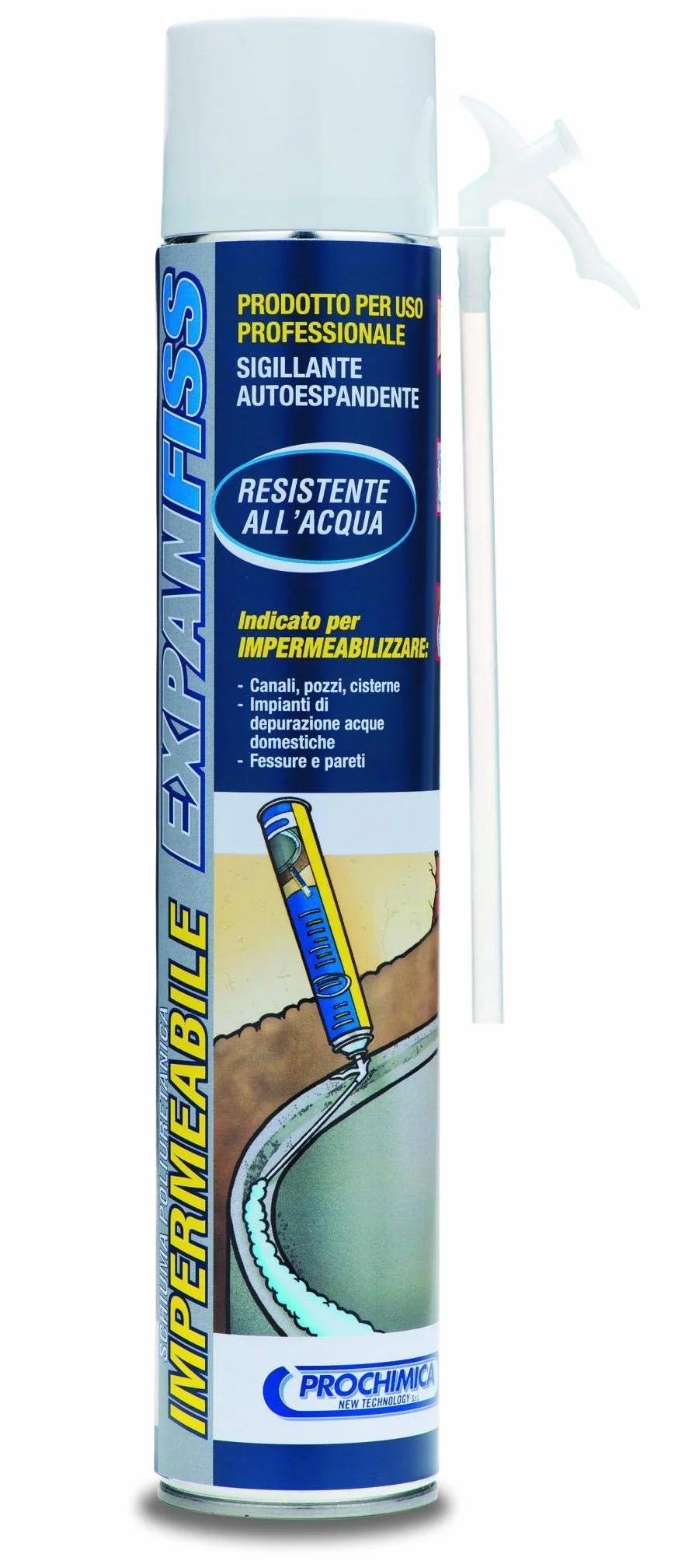 Mousse imperméable EXPANFISS ml. 750 Polyuréthane-PUR-Manuel