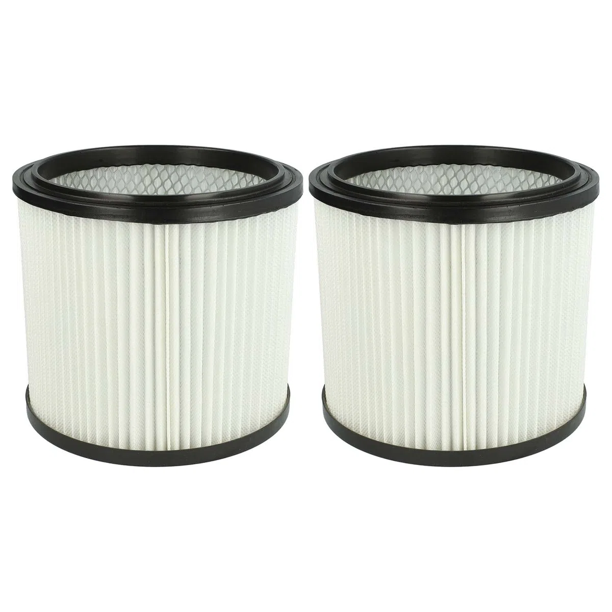 vhbw 2x filtre plissé compatible avec Parkside PNTS 30/7(E/S) | 30/8(E/S), 30/9(E/S), 35/5(E/S) aspirateur - blanc