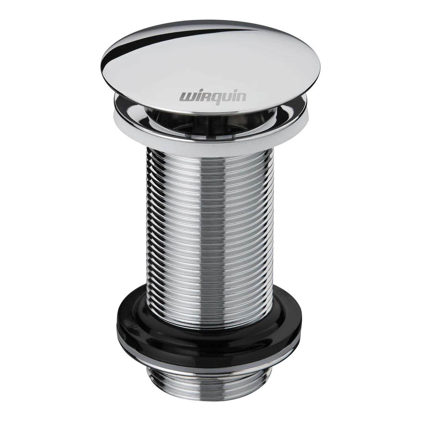 Wirquin 30723425 Bonde de lavabo design à écoulement libre permanent sans corps de bonde, chromé