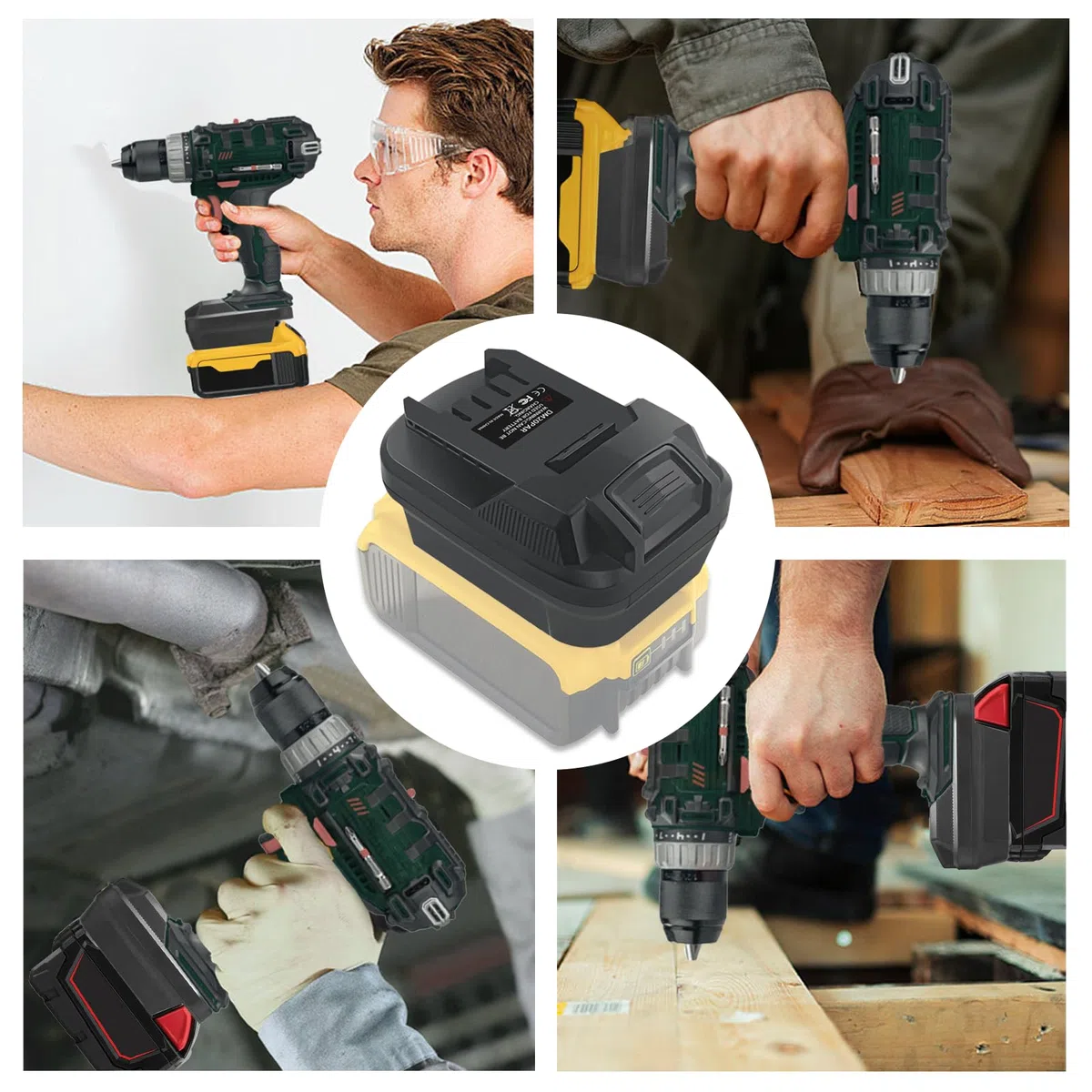 Adaptateur de batterie pour Milwaukee 18 V pour Dewalt 20 V Convert vers batterie Parkside 20 V