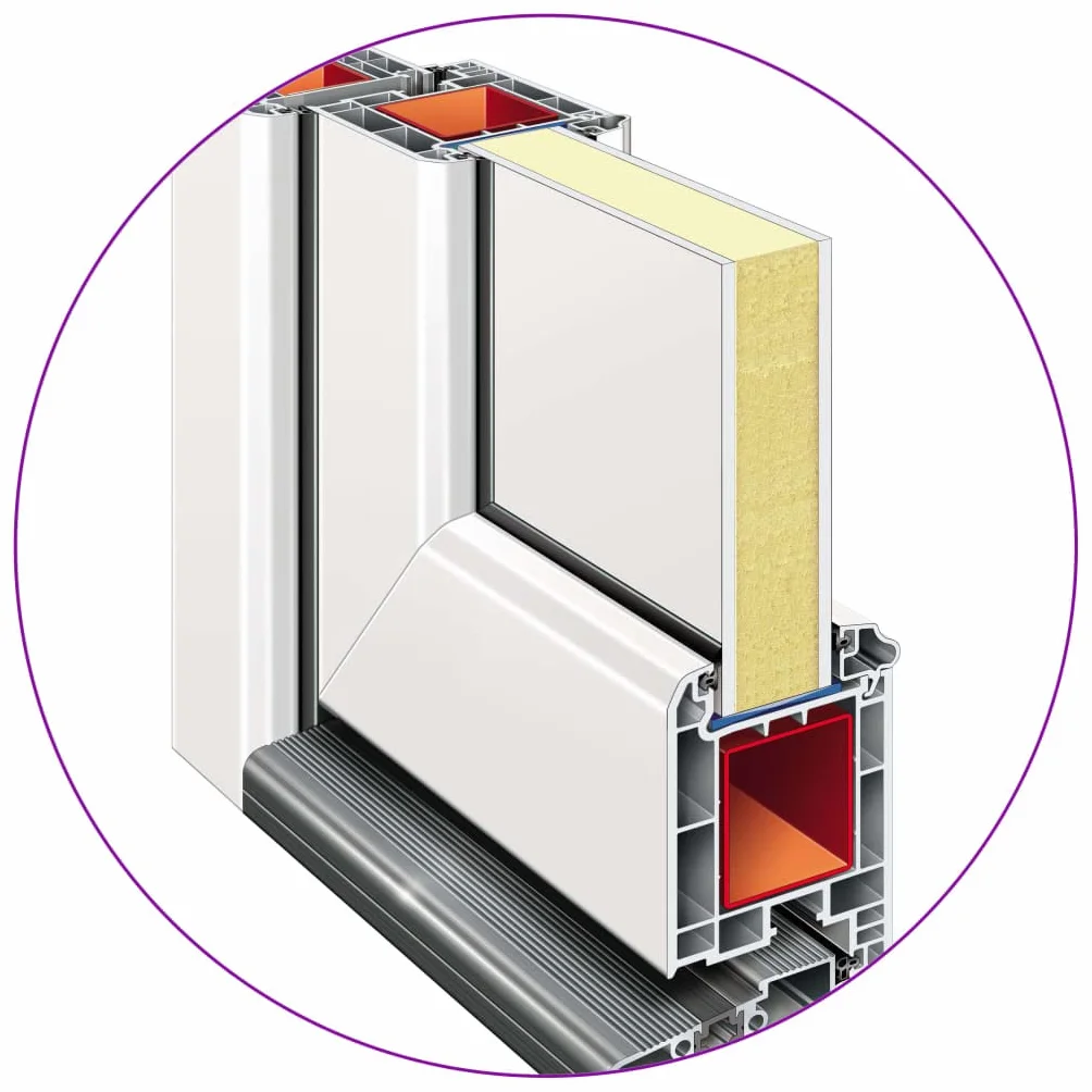 Porte d entrée Blanc 98x208 cm PVC