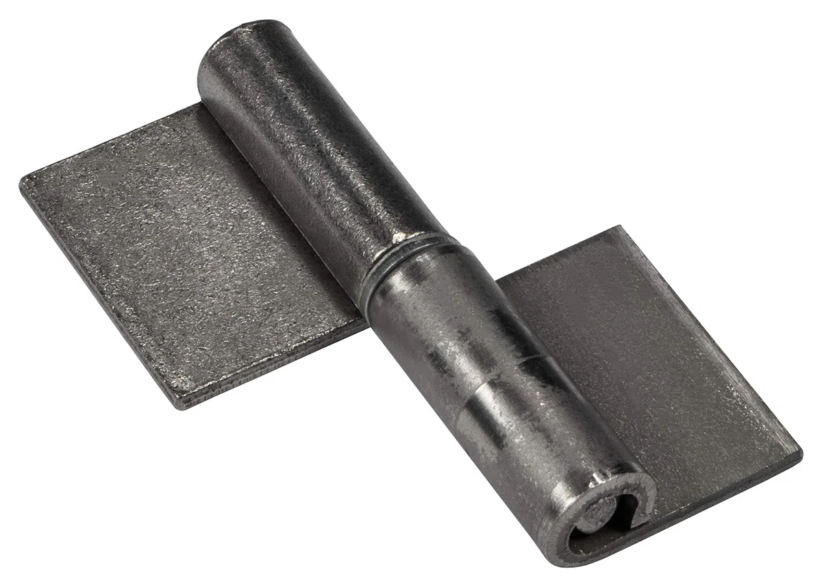 Gedotec Charnières à souder | 10 pièces | Pour portes métalliques | Hauteur 80 mm | DIN droite