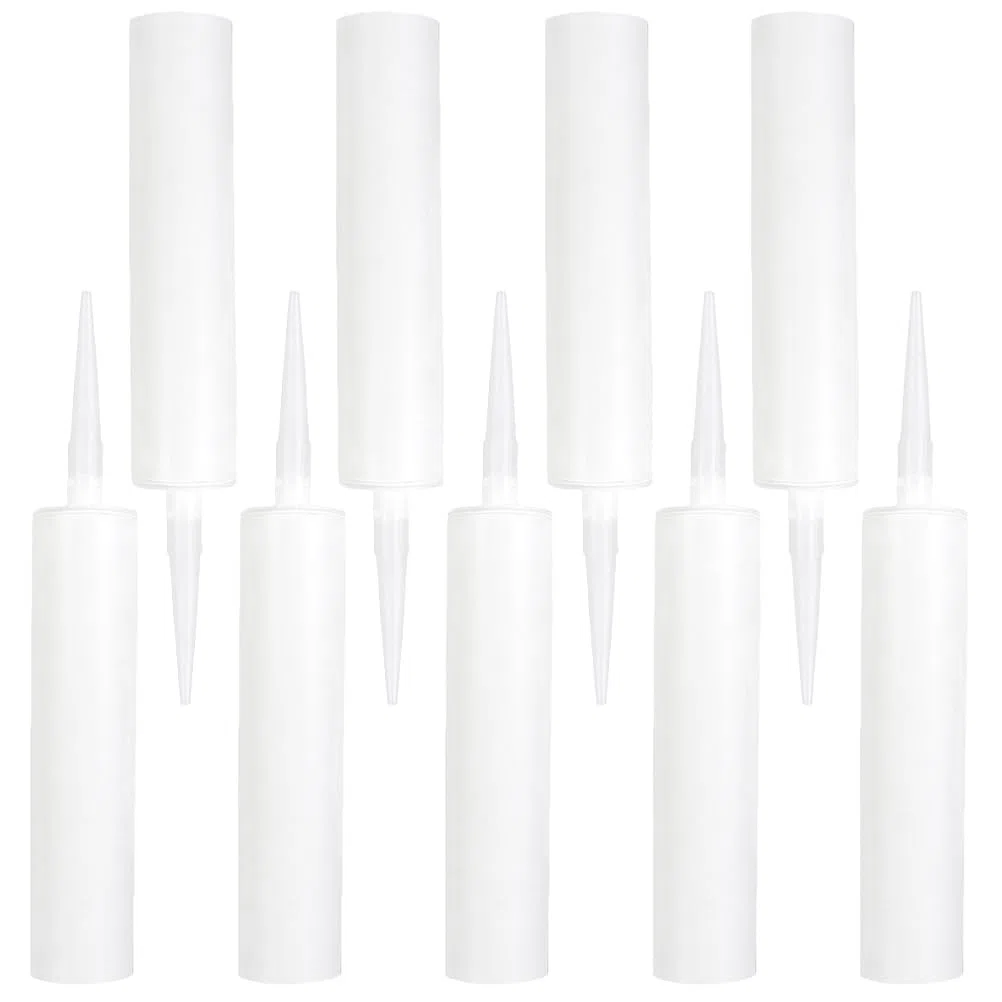 Healeved Tubes de Calfeutrage - Cartouche Douilles, Lot de 9 Tubes de Calfeutrage, Calfeutrage, Buse de Cartouche, Douilles embouts de Remplacement, pour Mastic Adhésif et à Calfeutrer