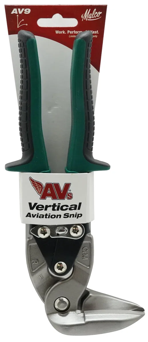 Malco AV9 Cisaille à coupe droite pour aviation verticale