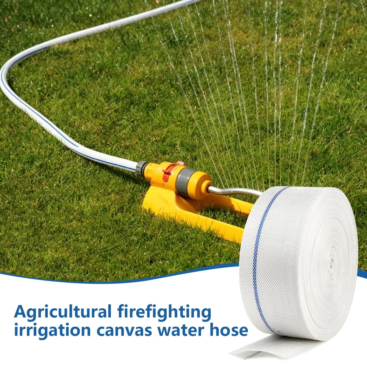 Tuyau Refoulement Plat 20m Tuyau Piscine 32mm Tuyau Refoulement | Avec 4 Clips Pour Pompes Immergées Arrosage de Jardin Agriculture Piscines Pompes à Eaux usées