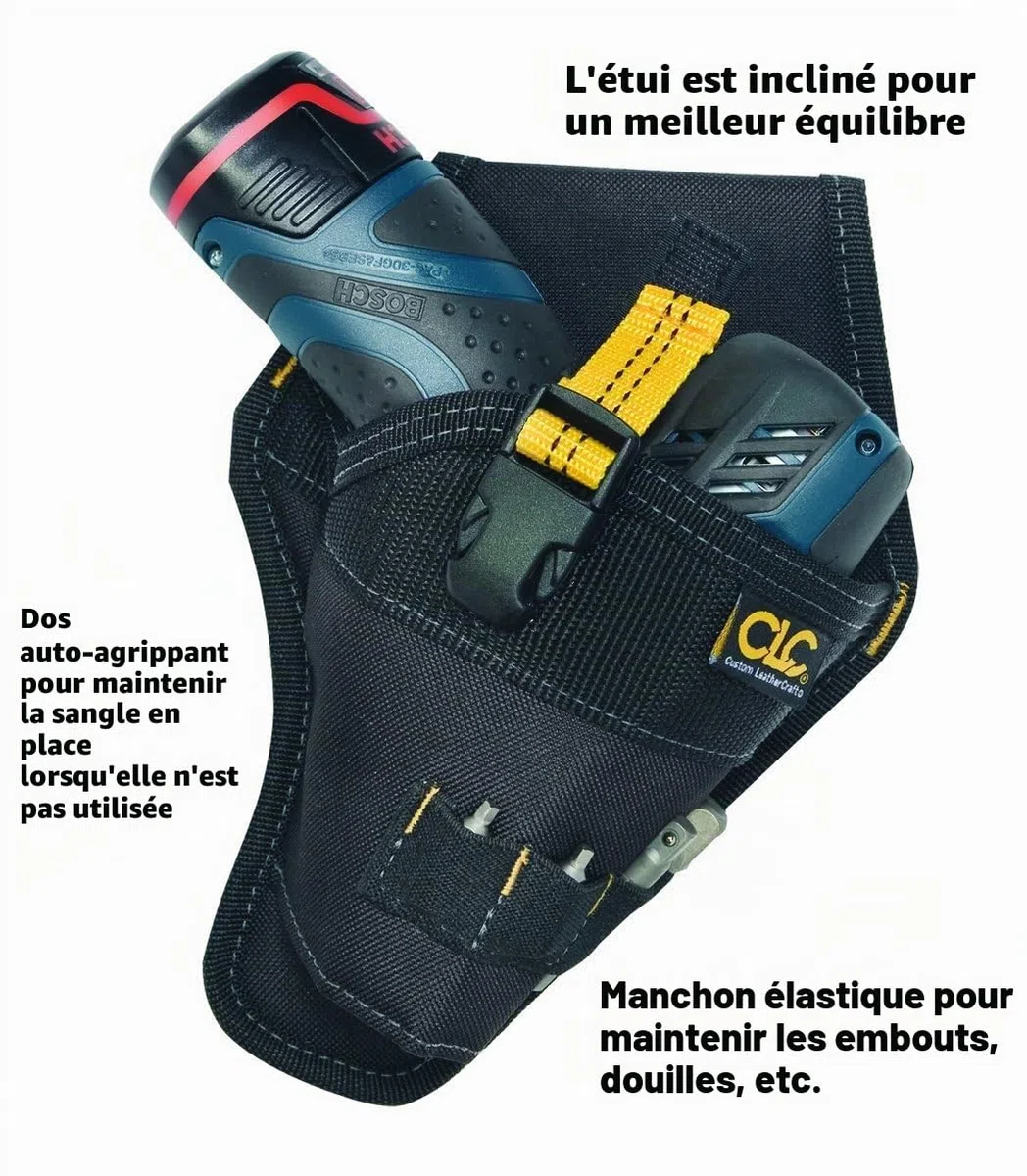 Custom Leathercraft CLC 5021 Impact Driver Holster,Black