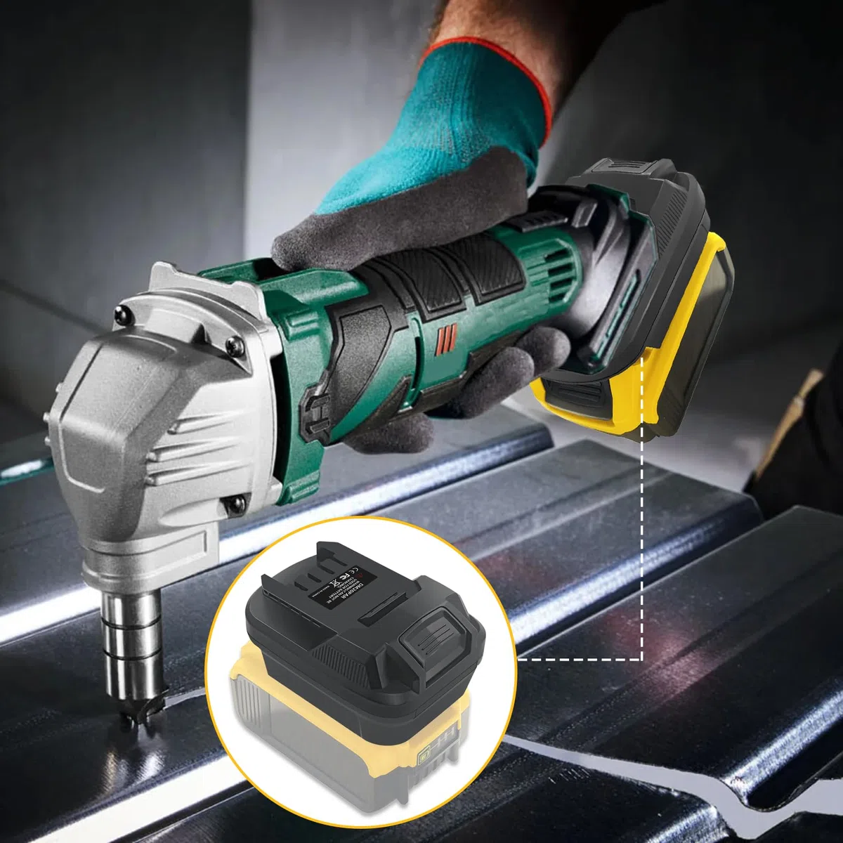 Adaptateur de batterie pour Milwaukee 18 V pour Dewalt 20 V Convert vers batterie Parkside 20 V