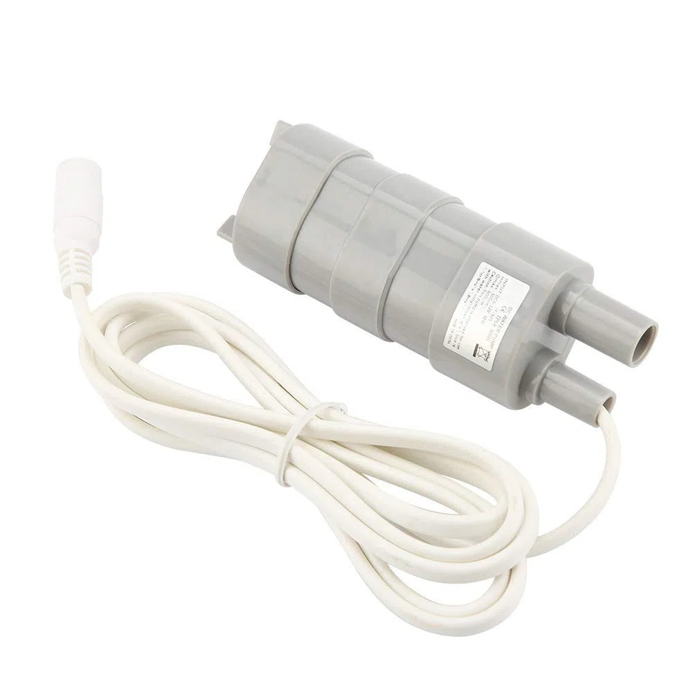 Pompe Submersible DC 12V, 600L/H, Petite Pompe à Eau Immergée pour Aquarium, Étang, Piscine, Jardin, 5m de Levage, 105.9x33.3x38.33mm