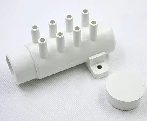 1pc baignoire plomber 8 trous Pvc Manifold d'air 1 "X 8mm Distributeur d'air for baignoire et spa à bain à remous 30-168