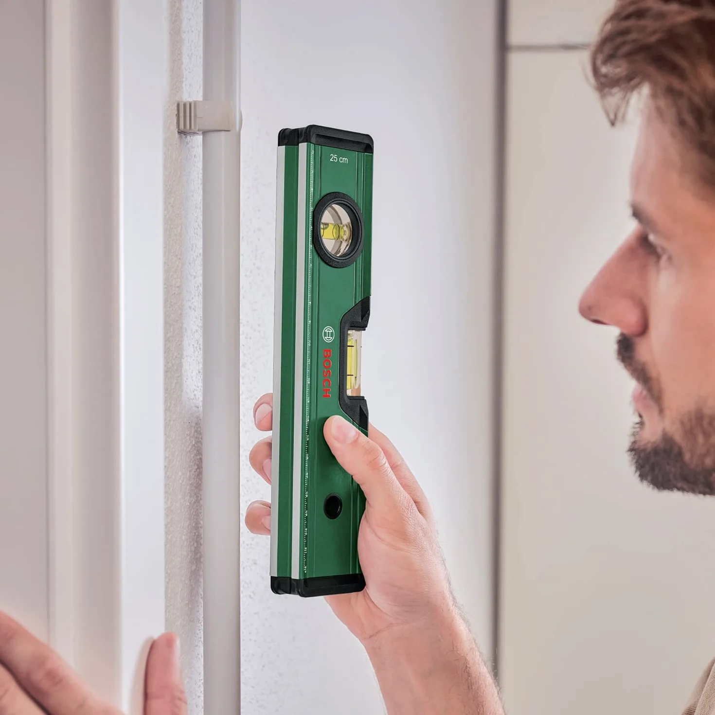 Bosch Set de marquage (alignement précis et marquage avec niveau à bulle 25 cm, mètre pliant de 2 m et marqueur pour trous profonds)