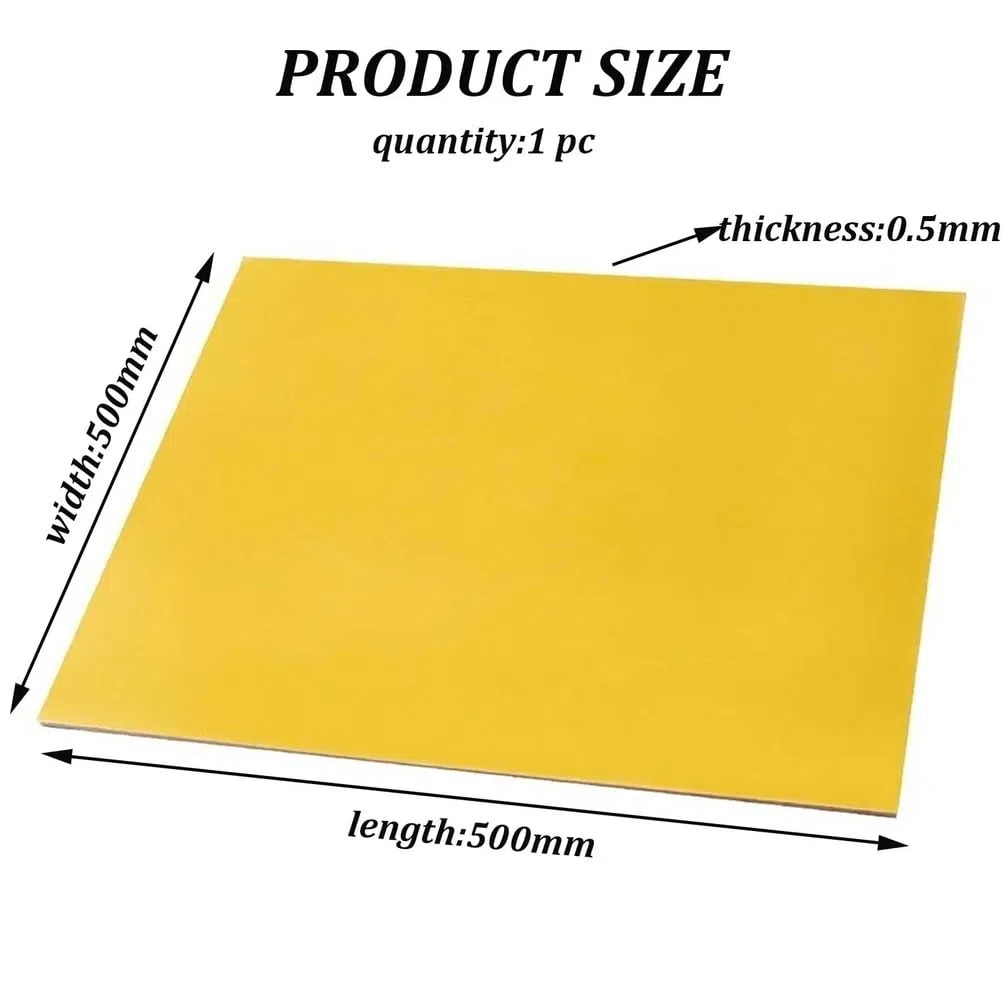1Pc 3240 Panneau Époxy 500Mm X 500Mm Épaisseur 0.3Mm-2Mm Panneau Isolant pour Projets D'ingénierie De DIY De Maintenance Électronique Et Électrique,0.5mm
