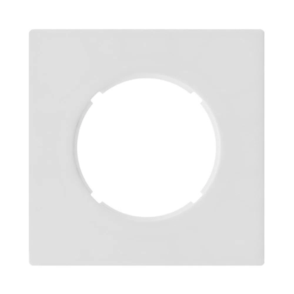 Fontini - Commande Volet Roulant Blanc Glossy DOM - Plaque Simple Blanc