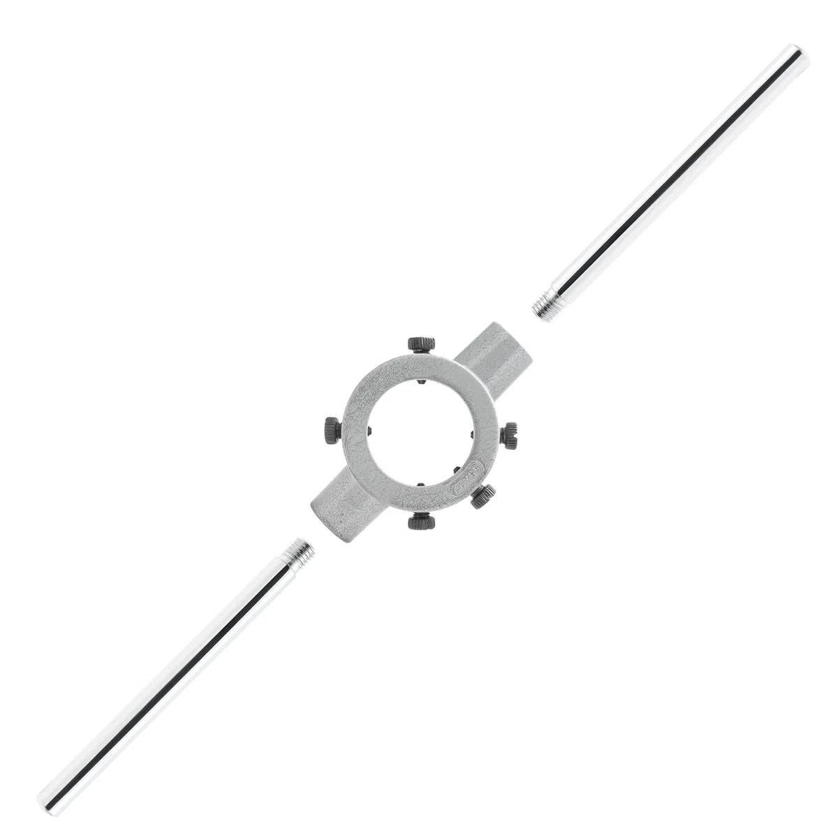 Clé à poignée ronde de 55 mm, support de poignée de clé à matrice réglable, poignée de support de matrice à filetage robuste (métrique, M22-M26)