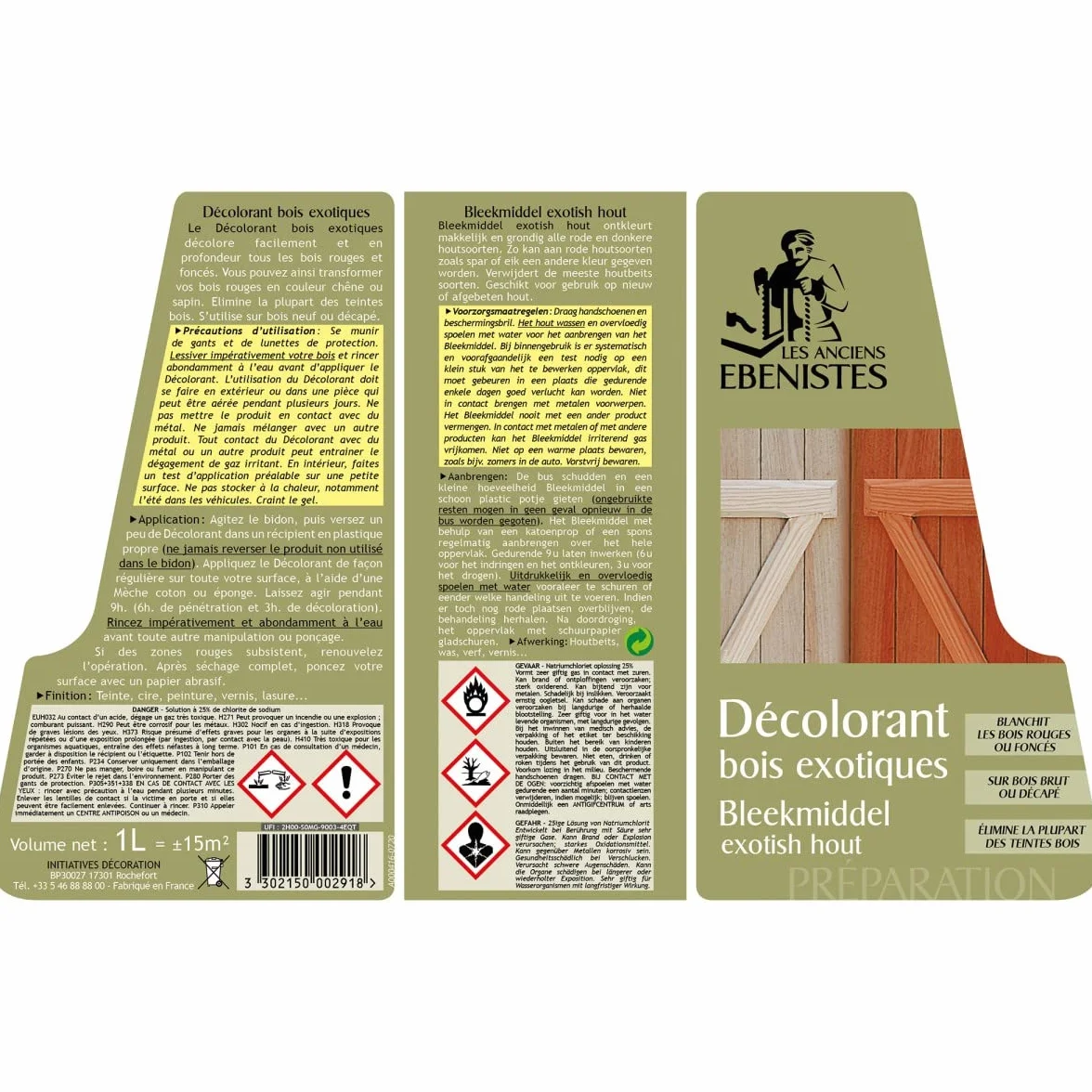 Initiatives Decorations - Decolorant Bois Exotique 1L