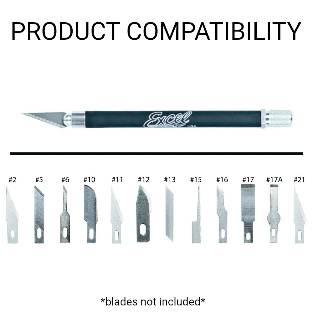 Excel Grip-On Knife With 5 #11 Blades by Excel Hobby Blade Corporation TOY (English Manual)
