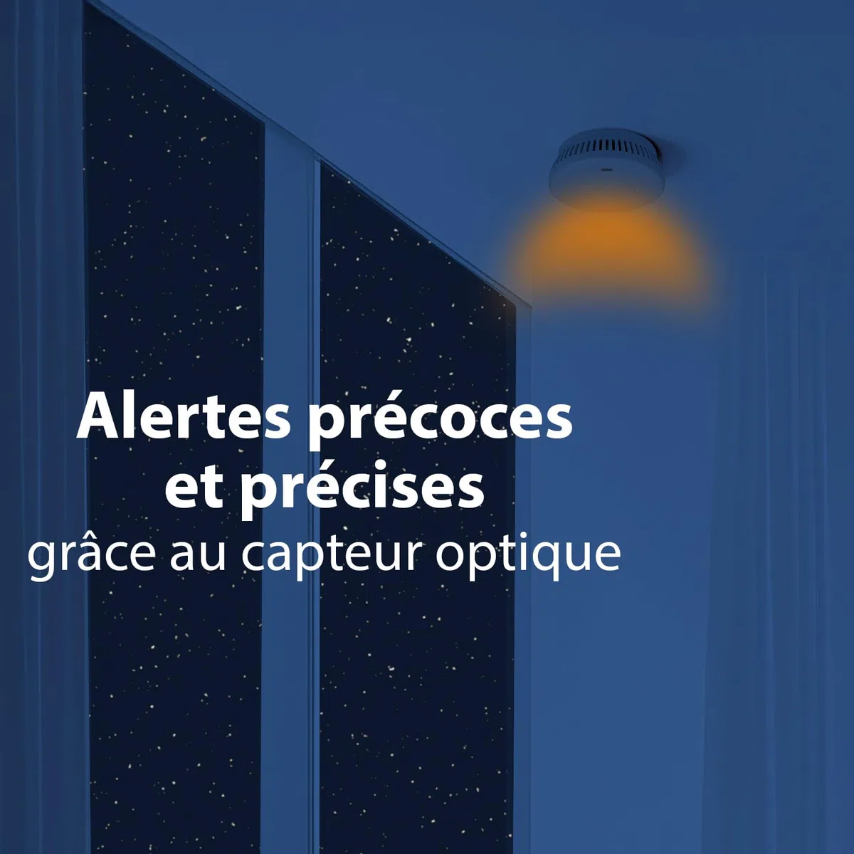 Smartwares détecteur de fumée interconnectable - Jumelez jusqu'à 24 détecteurs - Pile 10 Ans Non remplaçable - Détection Rapide et fiable - 85 DB -FSM-17001